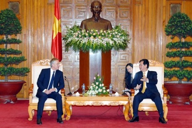 Thủ tướng Nguyễn Tấn Dũng tiếp cựu Thủ tướng Anh